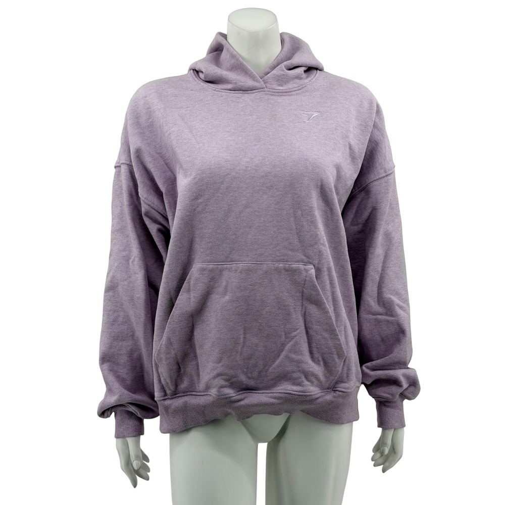 Gymshark Hoodie Womens‎ Medium Purple Marl Rest Day Sweats Athleisure Oversized
